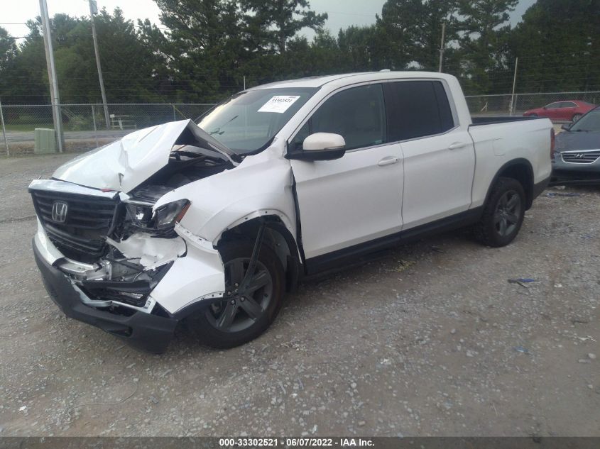 2021 HONDA RIDGELINE RTL 5FPYK3F55MB008885
