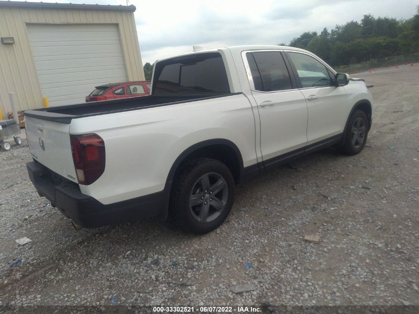 2021 HONDA RIDGELINE RTL 5FPYK3F55MB008885