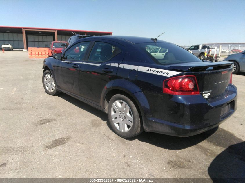 2013 DODGE AVENGER SE 1C3CDZAB6DN540441