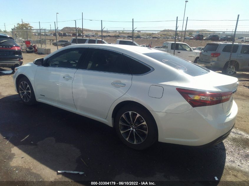 2016 TOYOTA AVALON HYBRID XLE PREMIUM/LIMITED 4T1BD1EB4GU054879