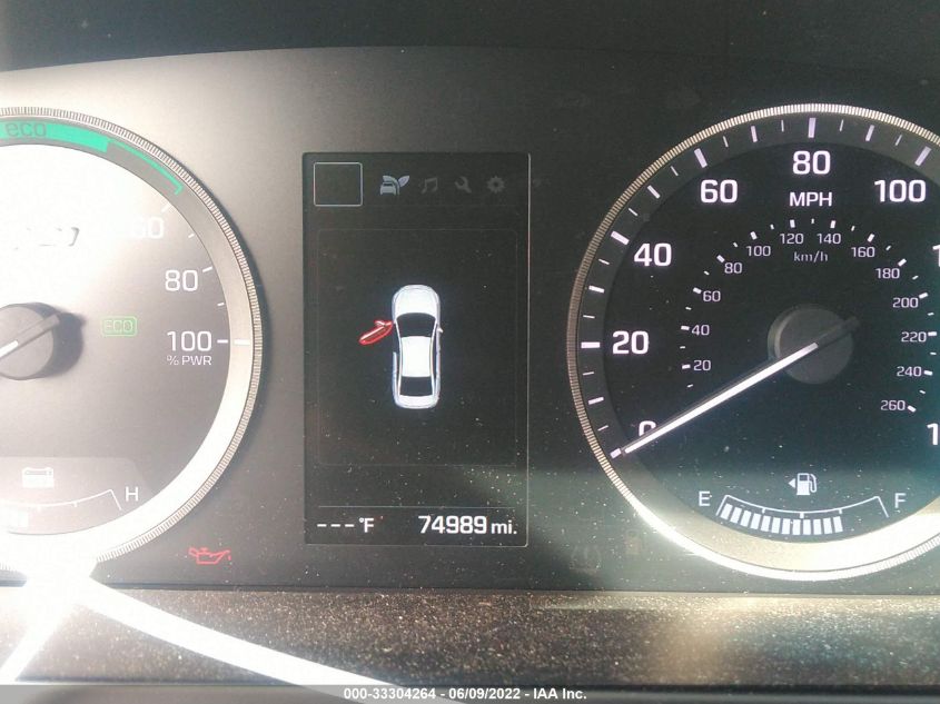 2016 HYUNDAI SONATA HYBRID SE KMHE24L15GA027187