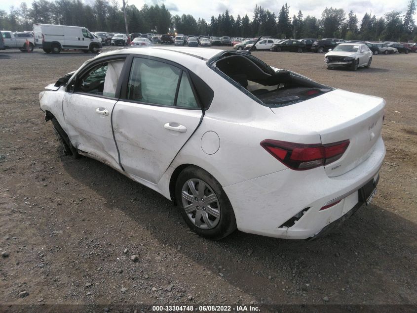 2022 KIA RIO S 3KPA24AD7NE462805
