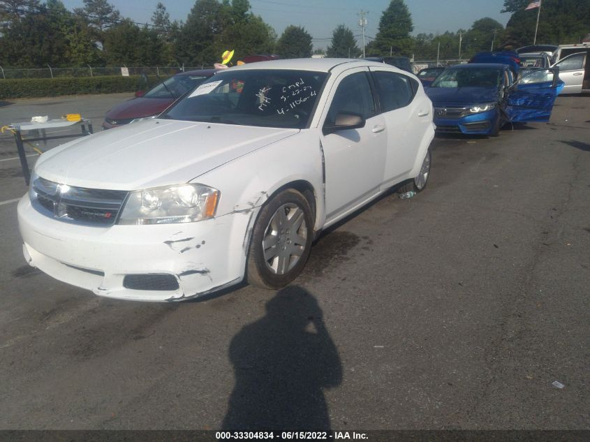 2013 DODGE AVENGER SE 1C3CDZABXDN646472