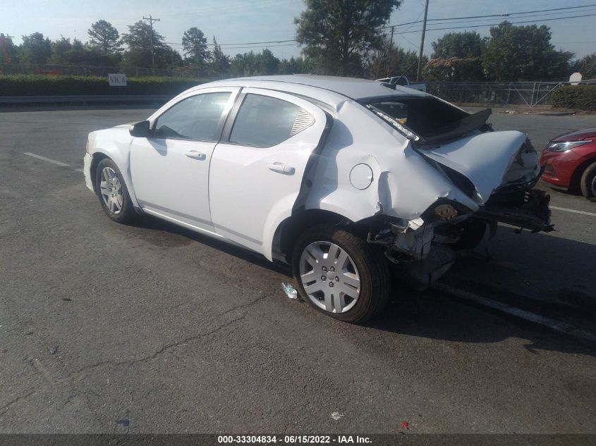 2013 DODGE AVENGER SE 1C3CDZABXDN646472