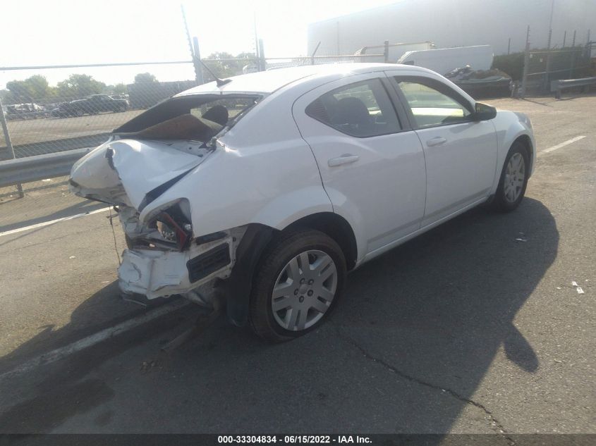 2013 DODGE AVENGER SE 1C3CDZABXDN646472