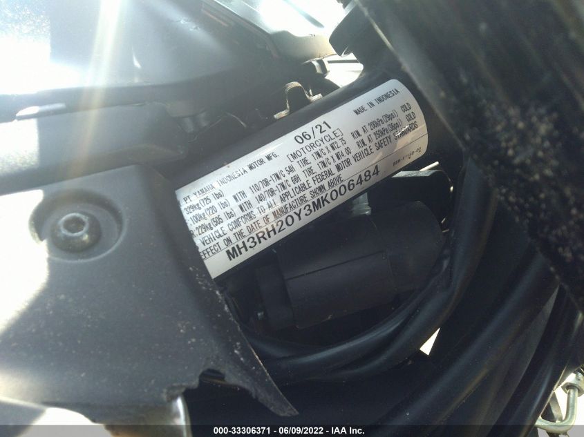 2021 YAMAHA MT-03 MH3RH20Y3MK006484