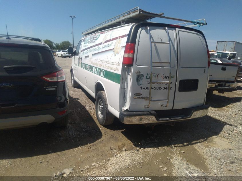 2013 CHEVROLET EXPRESS CARGO VAN 1GCWGGBA3D1128351