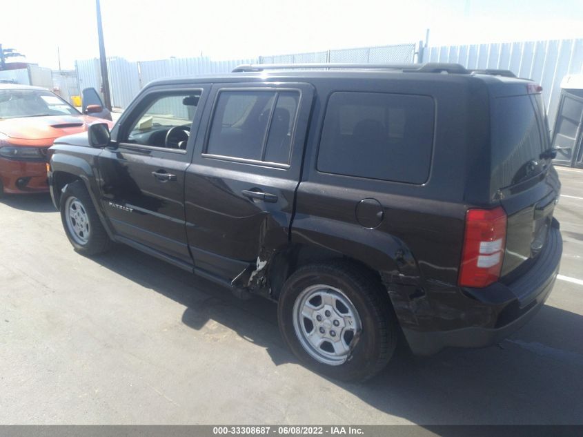 2016 JEEP PATRIOT SPORT 1C4NJPBA5GD670065