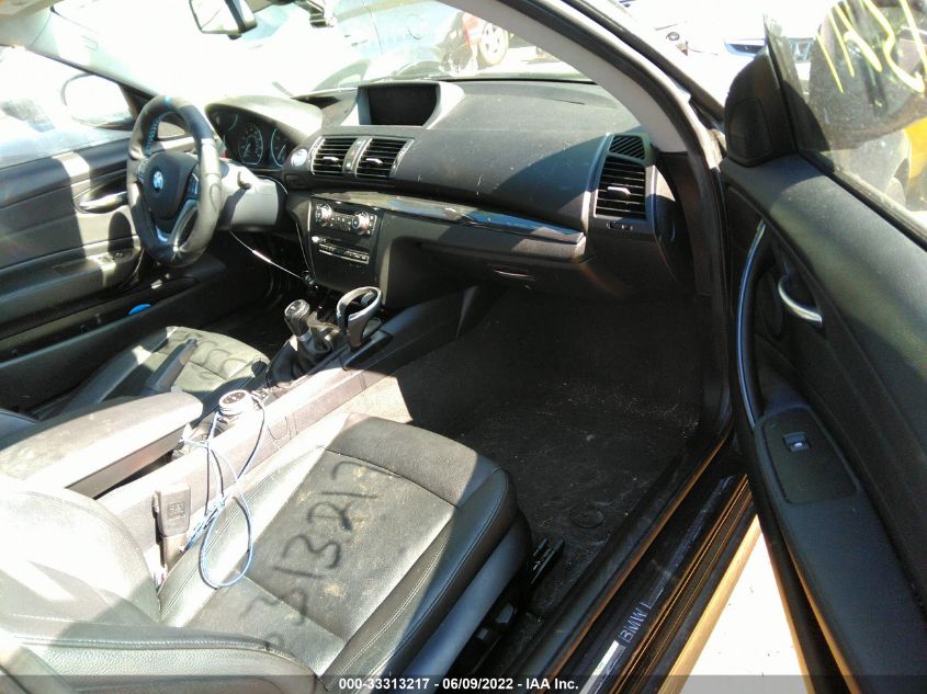 2013 BMW 1 SERIES 128I WBAUP7C5XDVM55358