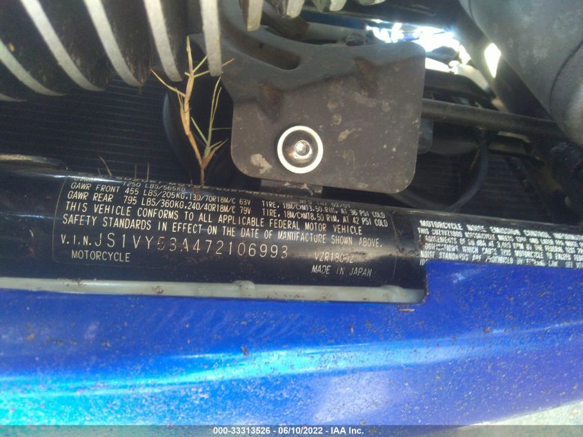 2007 SUZUKI VZR1800 JS1VY53A472106993