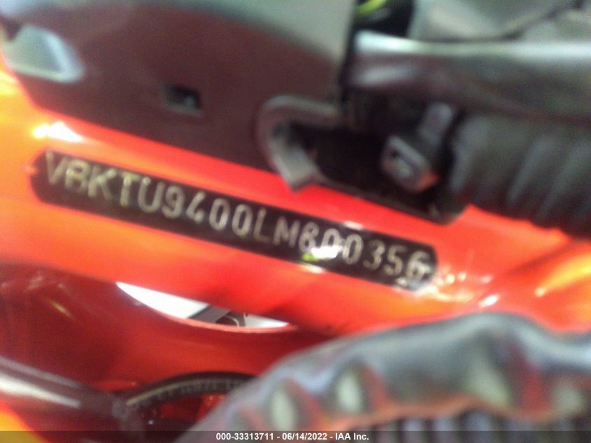 2020 KTM 890 DUKE R VBKTU9400LM800356