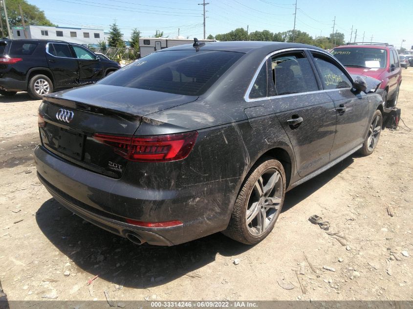 2018 AUDI A4 PREMIUM PLUS WAUENAF44JA196038