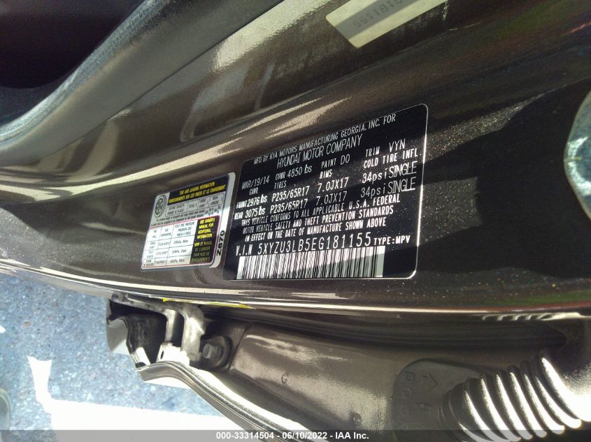 2014 HYUNDAI SANTA FE SPORT 5XYZU3LB5EG181155