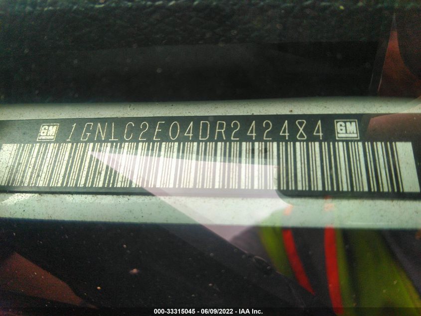 2013 CHEVROLET TAHOE COMMERCIAL 1GNLC2E04DR242484