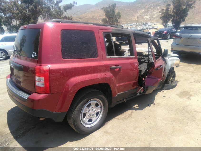 2014 JEEP PATRIOT SPORT 1C4NJPBB6ED533299