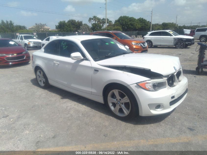 2013 BMW 1 SERIES 128I WBAUP7C52DVP24663