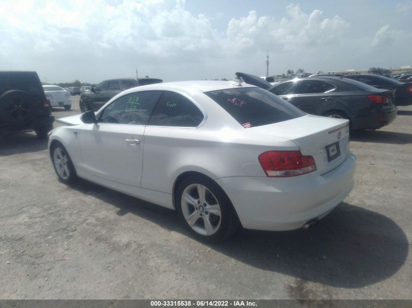 2013 BMW 1 SERIES 128I WBAUP7C52DVP24663