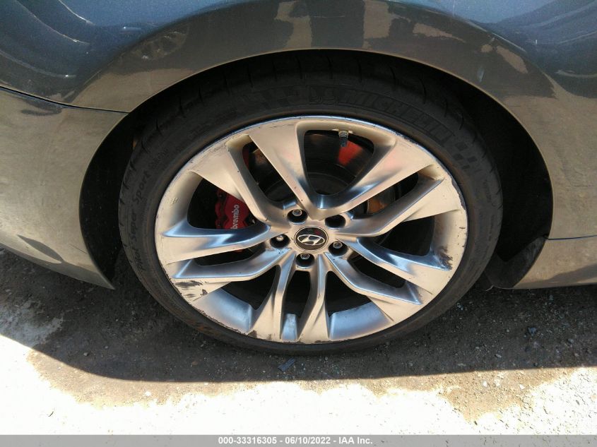 2013 HYUNDAI GENESIS COUPE 3.8 TRACK KMHHU6KJ7DU108867