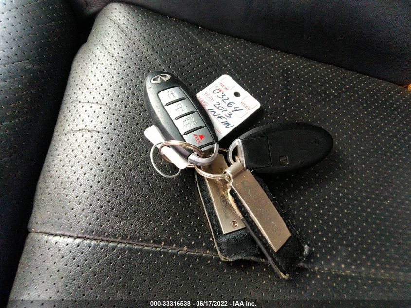 2013 INFINITI G37 SEDAN X JN1CV6AR3DM350187