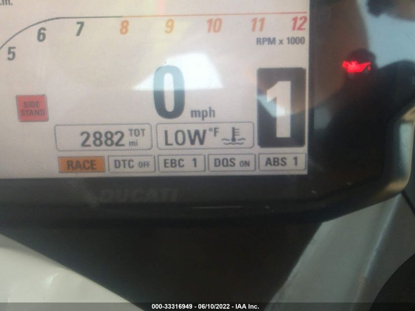 2014 DUCATI SUPERBIKE 1199 PANIGALE/S ZDM14BPWXEB018505