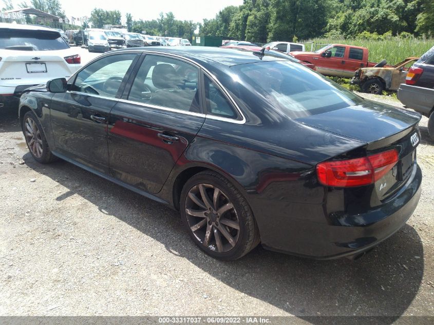 2014 AUDI A4 PREMIUM WAUBFAFL3EN031006