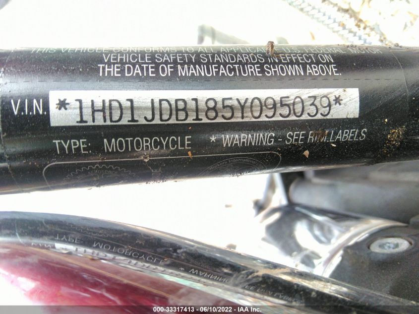2005 HARLEY-DAVIDSON FLSTNI 1HD1JDB185Y095039
