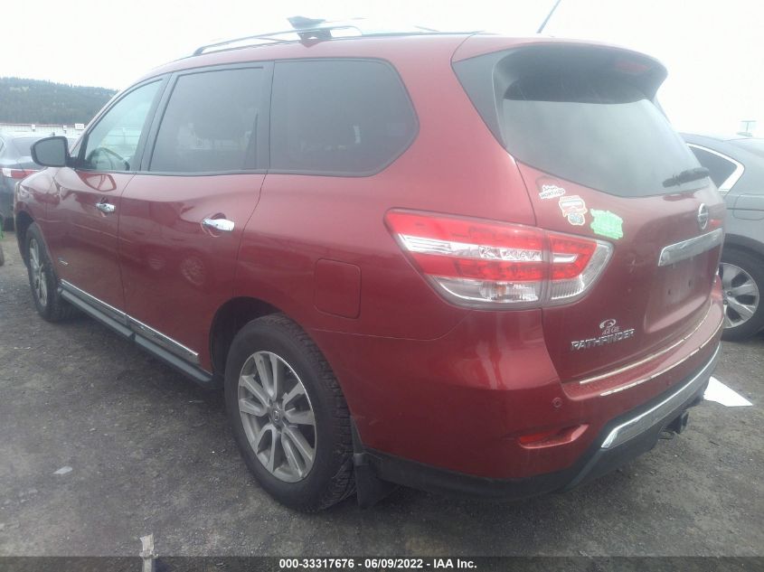 2014 NISSAN PATHFINDER SL HYBRID 5N1CR2MMXEC640584