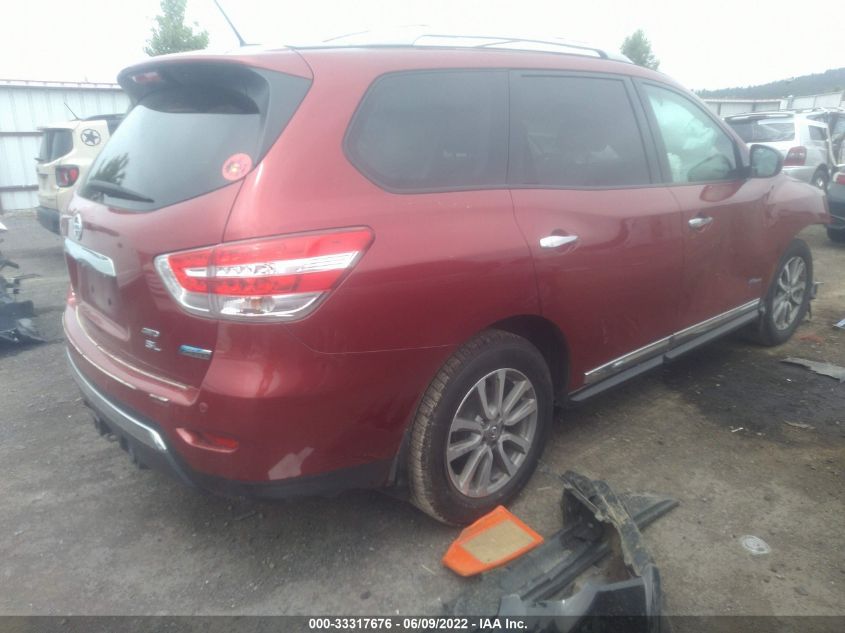 2014 NISSAN PATHFINDER SL HYBRID 5N1CR2MMXEC640584