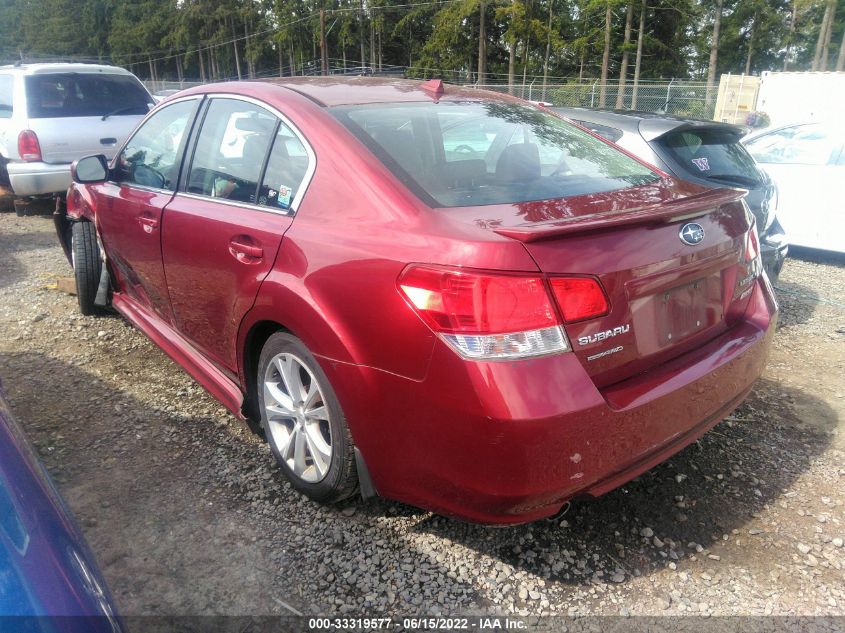 2013 SUBARU LEGACY 2.5I LIMITED 4S3BMBK67D3011396