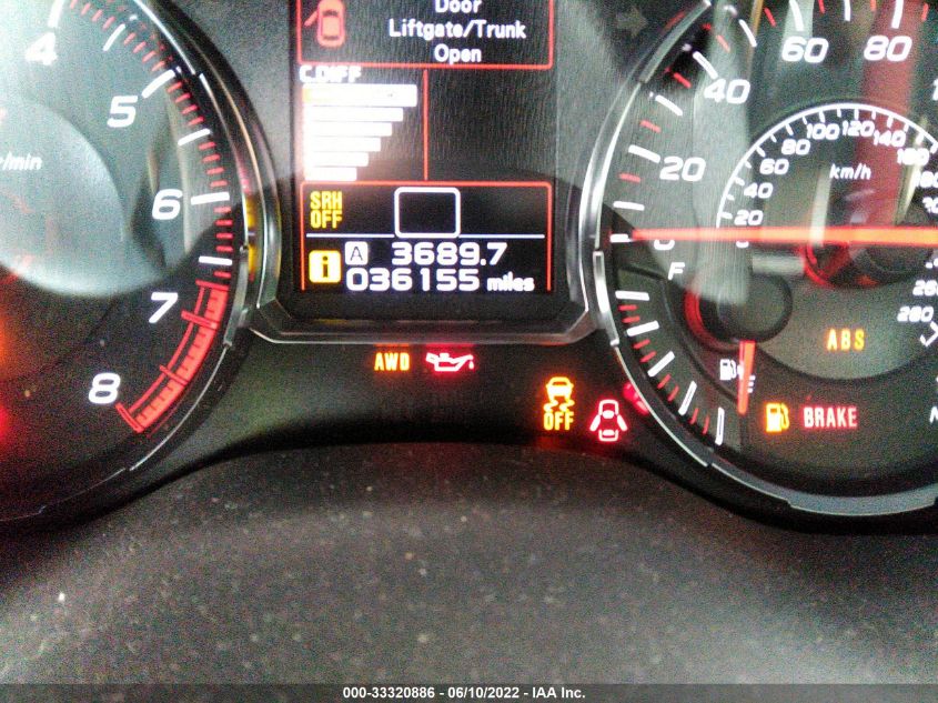 2019 SUBARU WRX STI JF1VA2R66K9825793