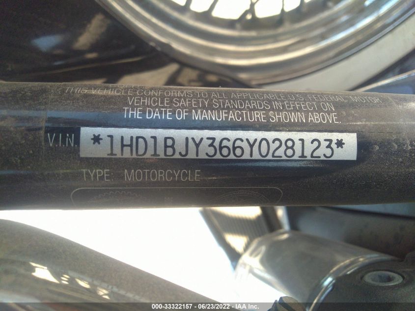 2006 HARLEY-DAVIDSON FLSTC 1HD1BJY366Y028123