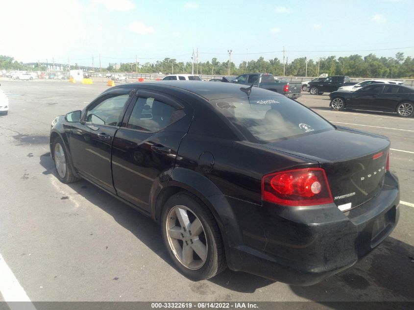 2013 DODGE AVENGER SXT 1C3CDZCB0DN613252