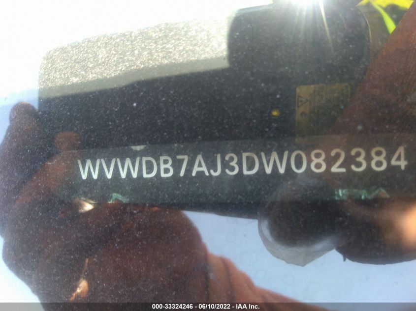 2013 VOLKSWAGEN GOLF WVWDB7AJ3DW082384