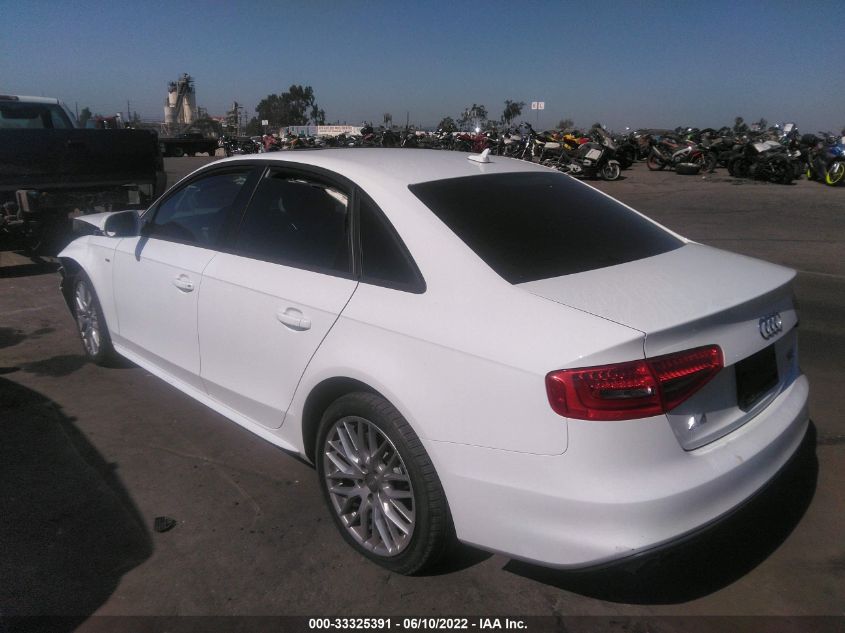 2015 AUDI A4 PREMIUM WAUBFCFL7FN002590