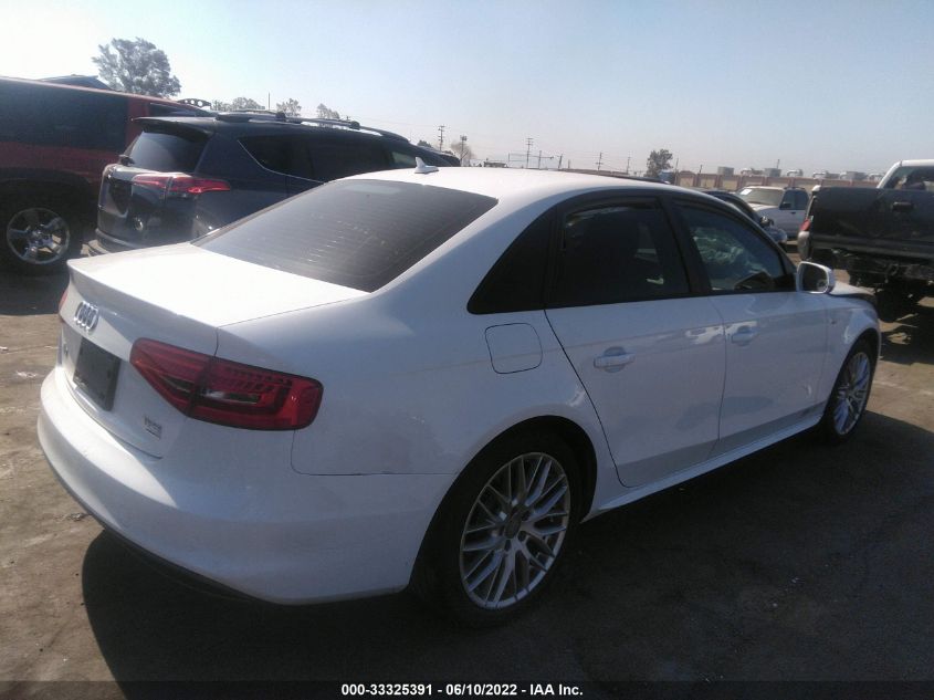 2015 AUDI A4 PREMIUM WAUBFCFL7FN002590