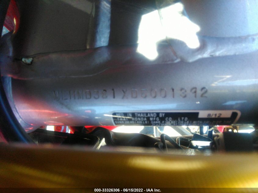2013 HONDA CRF250 L MLHMD381XD5001392