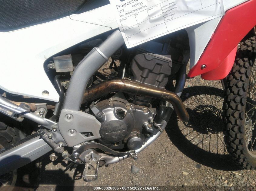 2013 HONDA CRF250 L MLHMD381XD5001392