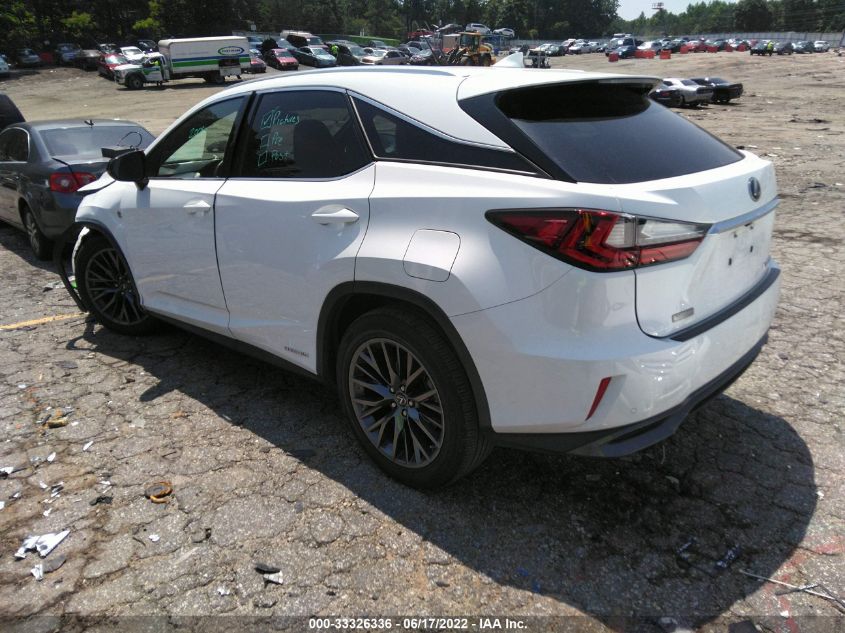 2016 LEXUS RX 450H 450H/BASE/F SPORT 2T2BGMCA5GC001222