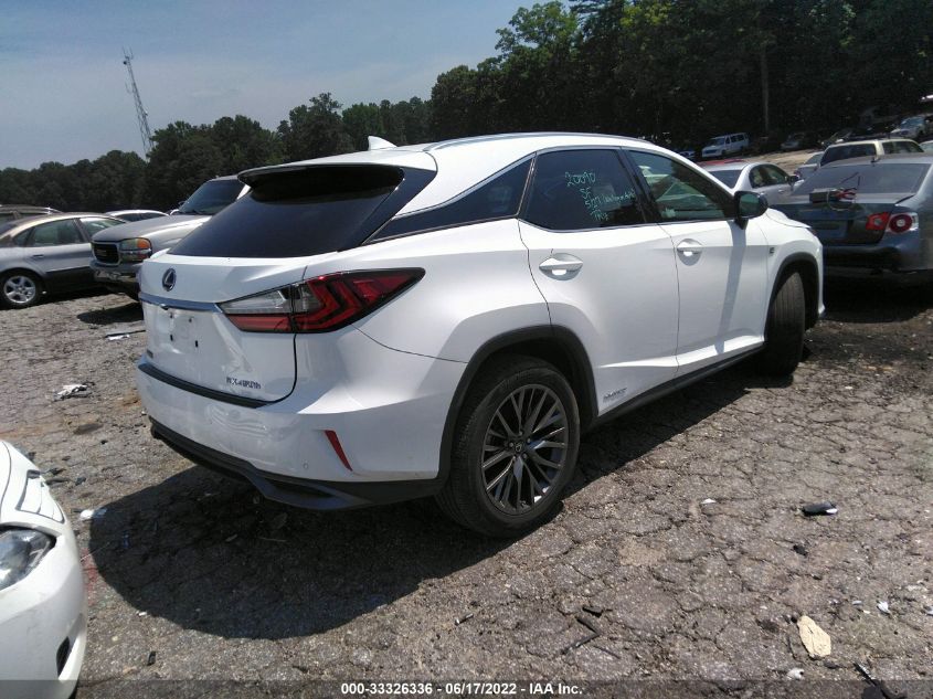 2016 LEXUS RX 450H 450H/BASE/F SPORT 2T2BGMCA5GC001222