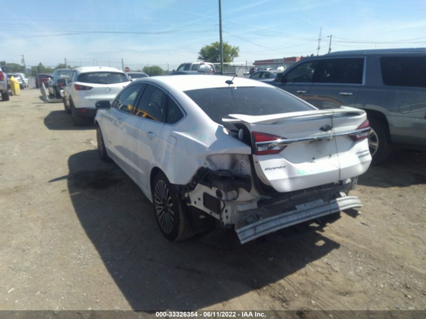 2018 FORD FUSION HYBRID TITANIUM/PLATINUM 3FA6P0RU8JR143491