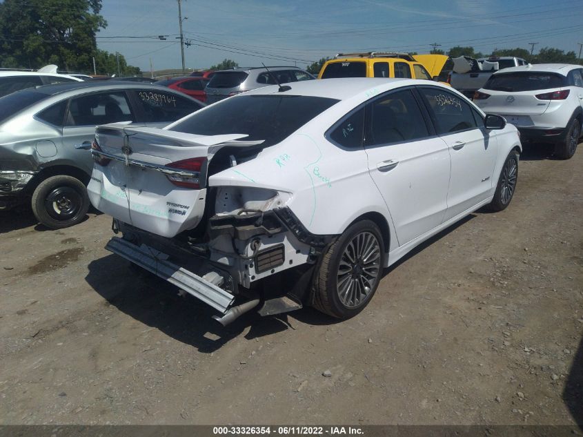2018 FORD FUSION HYBRID TITANIUM/PLATINUM 3FA6P0RU8JR143491