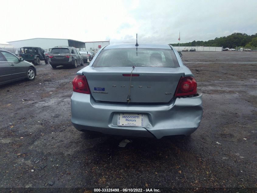 2013 DODGE AVENGER SXT 1C3CDZCB6DN740751