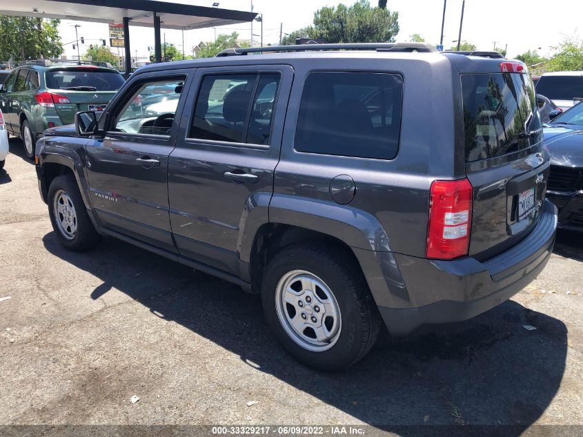 2015 JEEP PATRIOT SPORT 1C4NJPBA0FD400403