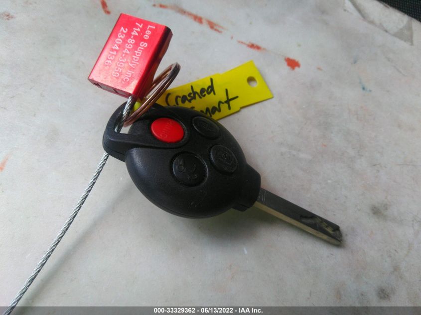 2013 SMART FORTWO PURE/PASSION WMEEJ3BA2DK602520