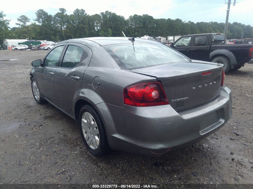 2013 DODGE AVENGER SE 1C3CDZAB6DN598811