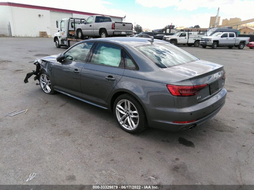 2017 AUDI A4 SEASON OF AUDI ULTRA WAUKMAF44HN038582