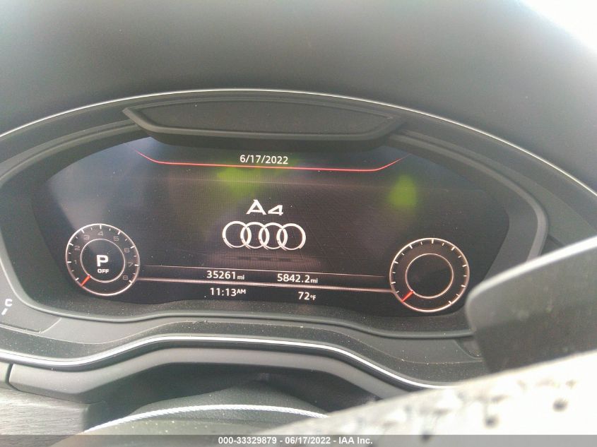 2017 AUDI A4 SEASON OF AUDI ULTRA WAUKMAF44HN038582