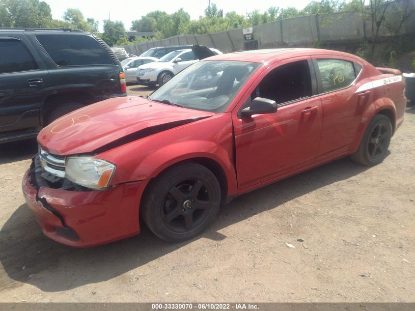 2013 DODGE AVENGER SE 1C3CDZAB6DN726108