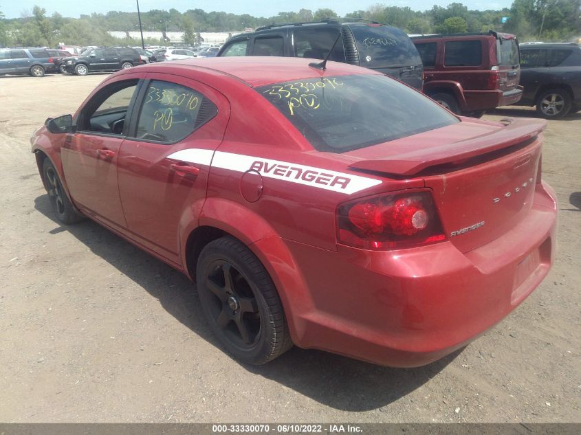 2013 DODGE AVENGER SE 1C3CDZAB6DN726108