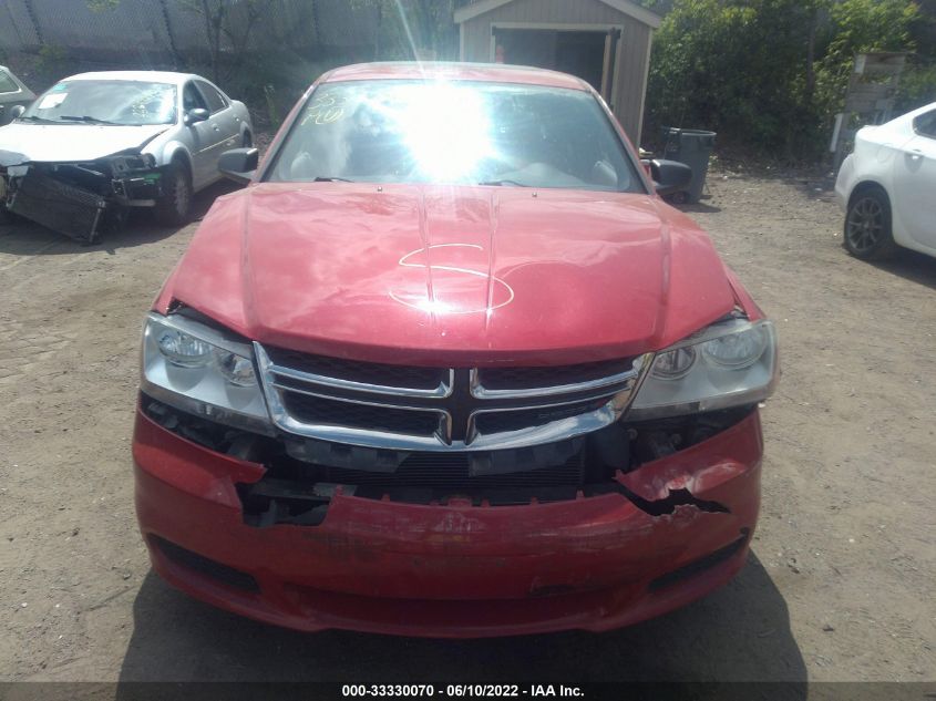 2013 DODGE AVENGER SE 1C3CDZAB6DN726108